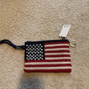 Sak Patriotic Flag Wristlet